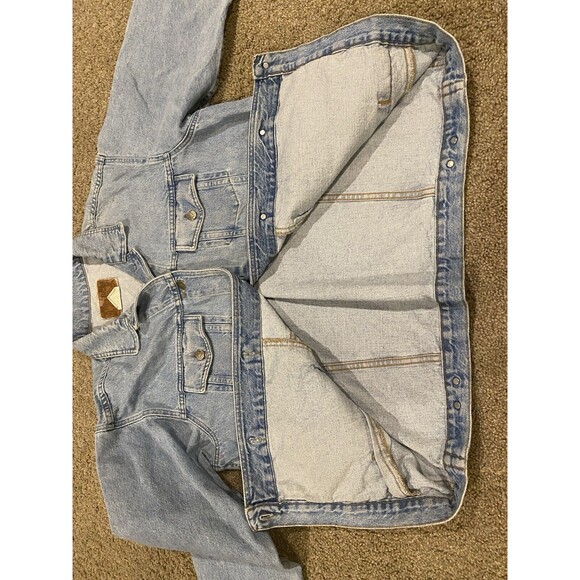 Vintage Delta Burke Delta Blues Denim Jacket L Made In USA Workwear Jacket - Picture 7 of 10